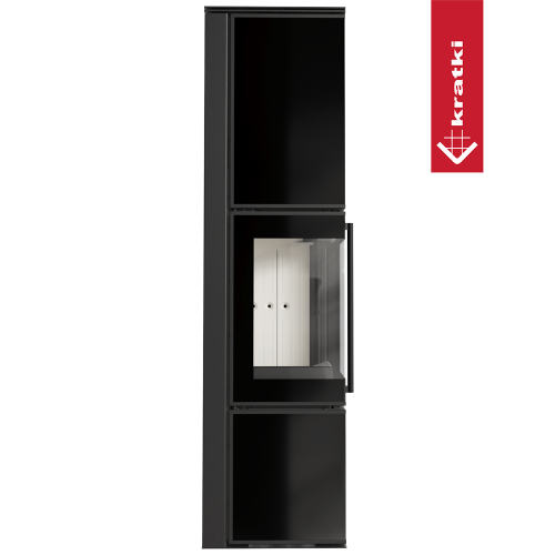 Печь Kratki PRO TORA/L 8 кВт, чёрное стекло