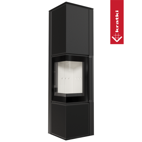 Печь Kratki PRO TORA/L 8 кВт Nero Assoluto