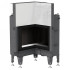 Топка BeF FLAT V4L, внутренний угол, гильотина,рамка черная Топка BeF FLAT V4L, внутренний угол, гильотина,рамка черная