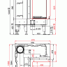 Топка BeF FLAT V4L, внутренний угол, гильотина,рамка черная Топка BeF FLAT V4L, внутренний угол, гильотина,рамка черная