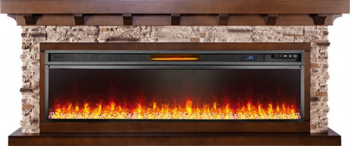 Каминокомплект Chalet 60 - Темный дуб с очагом Vision 60 LED
