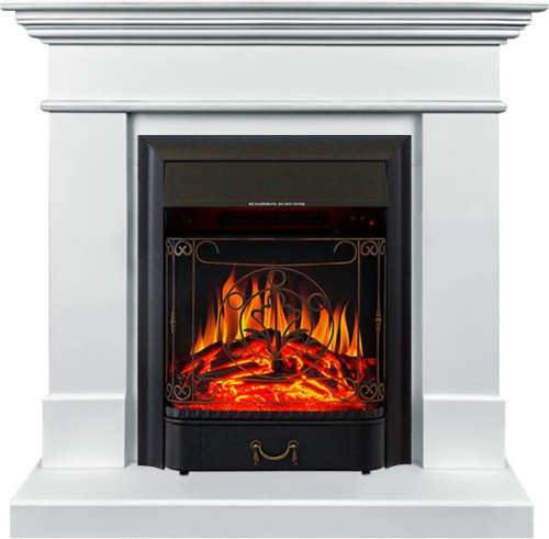 Каминокомплект California SFT (Разборный) - Белый с очагом Majestic FX Black