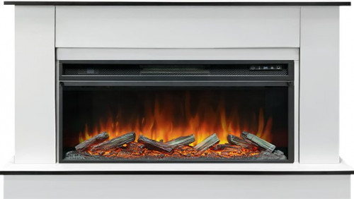 Каминокомплект Scandic V42 (Разборный) - Белый с очагом Vision 42 LOG LED
