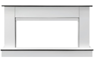 Каминокомплект Scandic V42 (Разборный) - Белый с очагом Vision 42 LOG LED