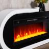 Каминокомплект Basel 60 L - Белый с черным с очагом Vision 60 LED