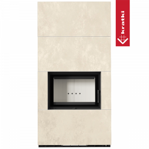 Каминокомплект Kratki PRO FLOKI BOX OXIDE BIANCO