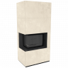 Каминокомплект Kratki PRO FLOKI BOX OXIDE BIANCO, угловое стекло слева Каминокомплект Kratki PRO FLOKI BOX OXIDE BIANCO, угловое стекло слева