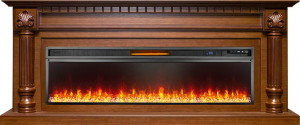 Каминокомплект Edinburg 60 - Орех с очагом Vision 60 LED