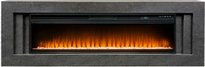 Каминокомплект Line 60 Dark Grey (Разборный) - Темный серый с очагом Vision 60 LED