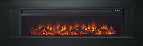 Каминокомплект Line 60 - Черный с очагом Vision 60 LOG LED