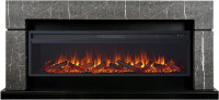 Каминокомплект Lindos 60 SFT - Серый мрамор с очагом Vision 60 LOG LED