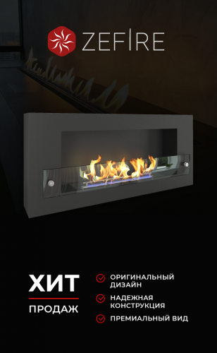 Биокамин Orion 900 со стеклом (ZeFire)