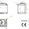 Топка ECT Font/700/LR 14 кВт, 738/X/451, трехстороннее стекло Топка ECT Font/700/LR 14 кВт, 738/X/451, трехстороннее стекло