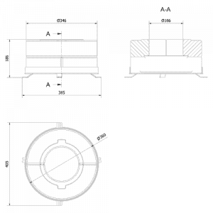 Комплект бетонных теплоаккумулирующих дисков d-150мм (4 шт., 2 слоя, V1)