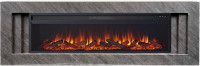 Каминокомплект Line 60 Concrete - Серый бетон с очагом Vision 60 LOG LED