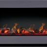 Каминокомплект Line SFT - Серый графит с черным с очагом Design L1000RF 3D PS/LOG