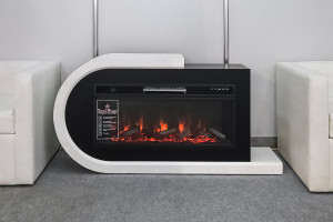 Портал Royal Flame Basel 60 R - Белый с черным