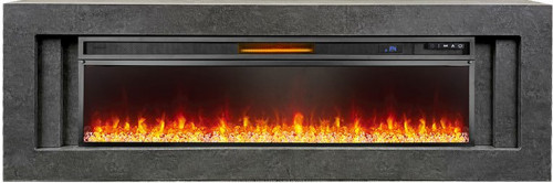 Каминокомплект Line 60 Dark Grey - Темный серый с очагом Vision 60 LED