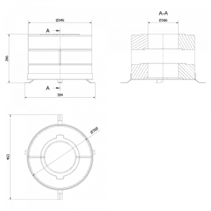 Комплект бетонных теплоаккумулирующих дисков Kratki d-150мм (6 шт., 3 слоя, V3)