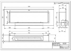 Биокамин Elliot horizontal 1200, ZeFire