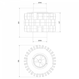 Комплект чугунных теплоаккумулирующих дисков d-150мм (3 шт.)