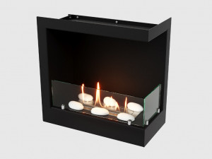 Встроенный биокамин Lux Fire Угловой 490 S (правый угол)