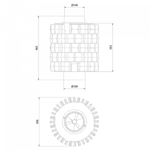 Комплект чугунных теплоаккумулирующих дисков d-150мм (5 шт.)