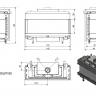 Топка газовая Kratki PRO LEO/LP/100/G31/37MBAR (баллонный газ)