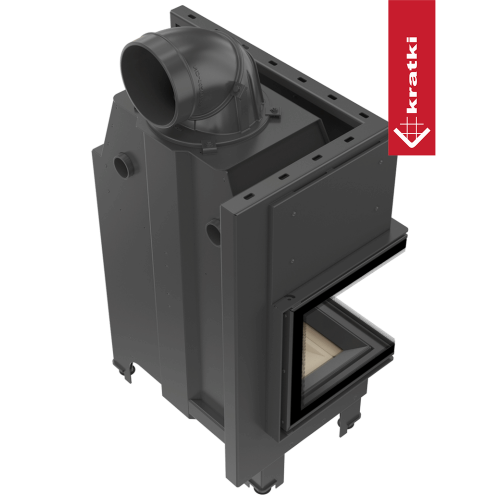 Топка Kratki PRO MBM/L/BS/SG угловое гнутое стекло слева