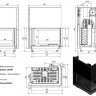 Топка OLIWIA/P/BS/G, Г-образное стекло справа, гильотина