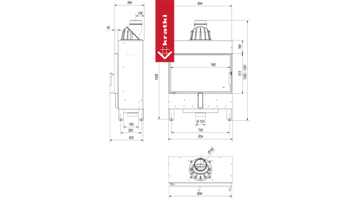 Топка Kratki PRO LUCY/14/SLIM