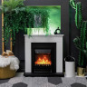 Каминокомплект Bergen (Разборный) - Белый с черным (Ширина 900 мм) с очагом Majestic FX Brass Каминокомплект Bergen (Разборный) - Белый с черным (Ширина 900 мм) с очагом Majestic FX Brass