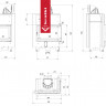 Топка Kratki PRO MBM/P/BS/SG угловое гнутое стекло справа Топка Kratki PRO MBM/P/BS/SG угловое гнутое стекло справа
